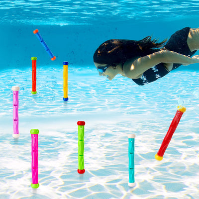 Pieces of diving sticks, water toys