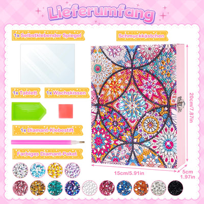 Crafting Diamond Painting jewelry box craft kit