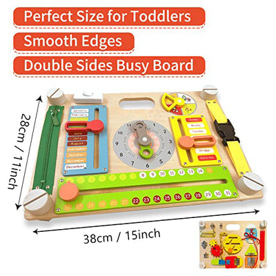 Activity Board for Toddlers, Baby Sensory Wooden Toy