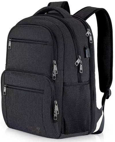 Rucksack, Schulrucksack wasserdicht Arbeit Laptop mit USB-Ladeanschluss, Reisen Wanderrucksack