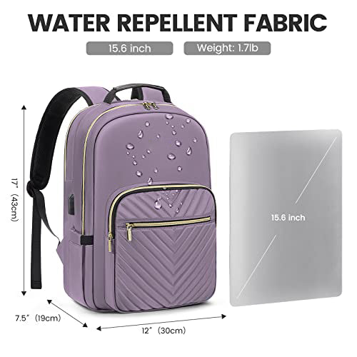 Backpack , Waterproof Laptop Bag Daypacks Elegant School Backpack with USB Charging Port