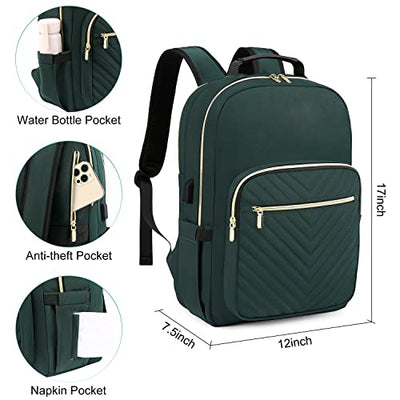 Backpack , Waterproof Laptop Bag Daypacks Elegant School Backpack with USB Charging Port