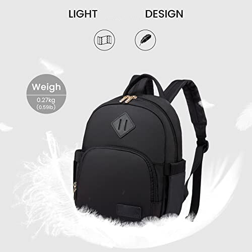 Backpack, Waterproof Small Backpacks Bag 2 in 1 Daypack Elegant, Modern School Backpack Travel Backpack