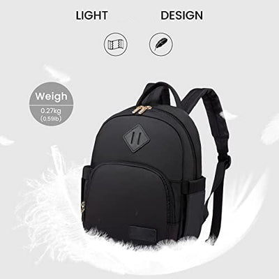 Backpack, Waterproof Small Backpacks Bag 2 in 1 Daypack Elegant, Modern School Backpack Travel Backpack