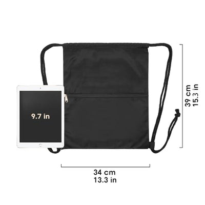 Sac à dos avec cordon de serrage Sac de sport avec poche extérieure Cordon de serrage réglable Sac de sport avec poche intérieure pour le sport et les voyages