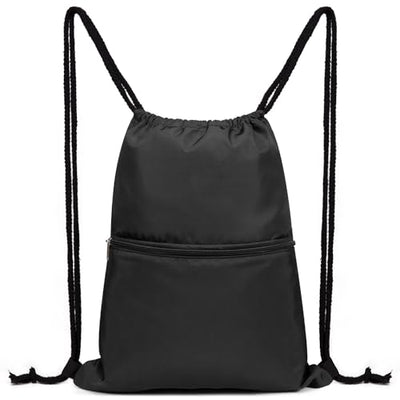 Sac à dos avec cordon de serrage Sac de sport avec poche extérieure Cordon de serrage réglable Sac de sport avec poche intérieure pour le sport et les voyages