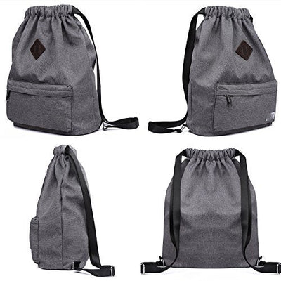 Tasche Rucksack Hipster Kordelzug Turnbeutel gymsack mit Innentasche Sportrucksack