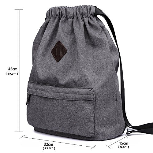 Tasche Rucksack Hipster Kordelzug Turnbeutel gymsack mit Innentasche Sportrucksack