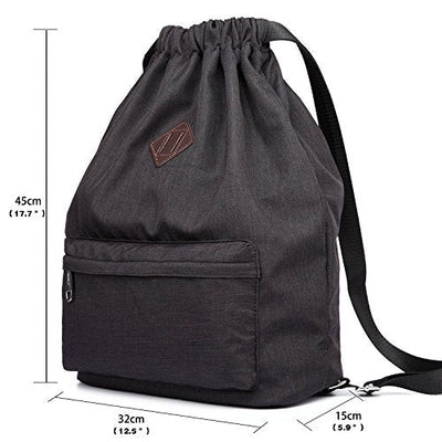 Bag backpack hipster drawstring gym bag gymsack with inside pocket sports bag