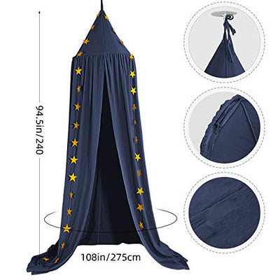 Baby canopy, bed canopy children, babies bed nursery bed curtain cotton decoration mosquito net for princess play tents