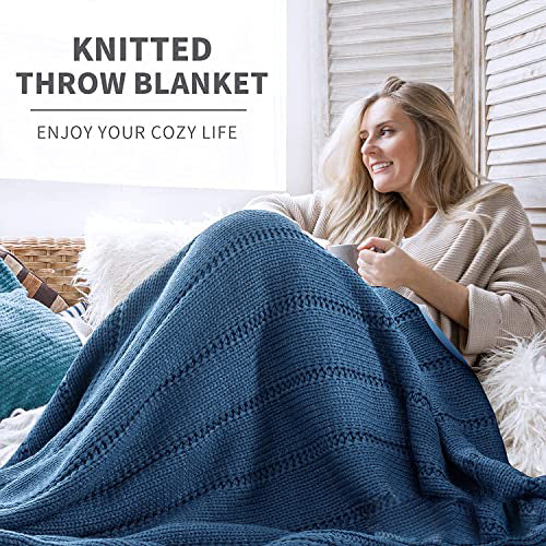 Kuscheldecke Strickdecke, weiche warme grob gestrickte Decke gestrickt –