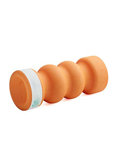 double-twin fascia roller with 4 ergonomic areas of action for neck, back, buttocks and legs. Deeply effective