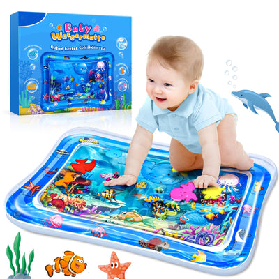 Water mat baby toy, water play mat BPA-free, play mat baby, inflatable tummy time mat, fun activities Stimulating your baby's growth