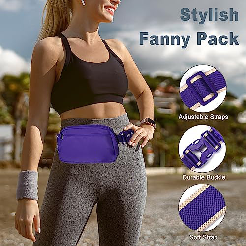 Fanny pack belt bag, sports fashion crossbody bag with adjustable strap