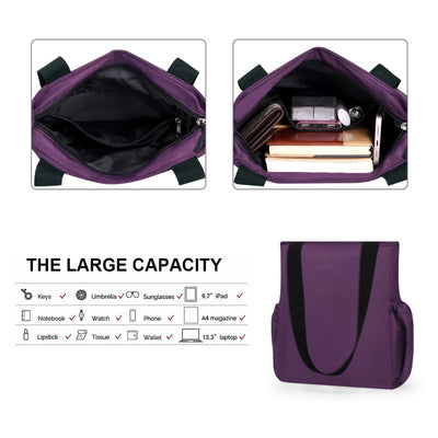 Fashion Handbag with Zipper Casual Shoulder Bag Shoulder Bag Large Shopping Bag