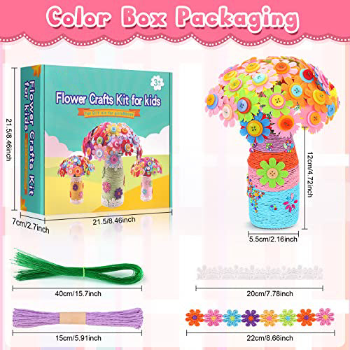 Flowers craft set for kids, fun craft set