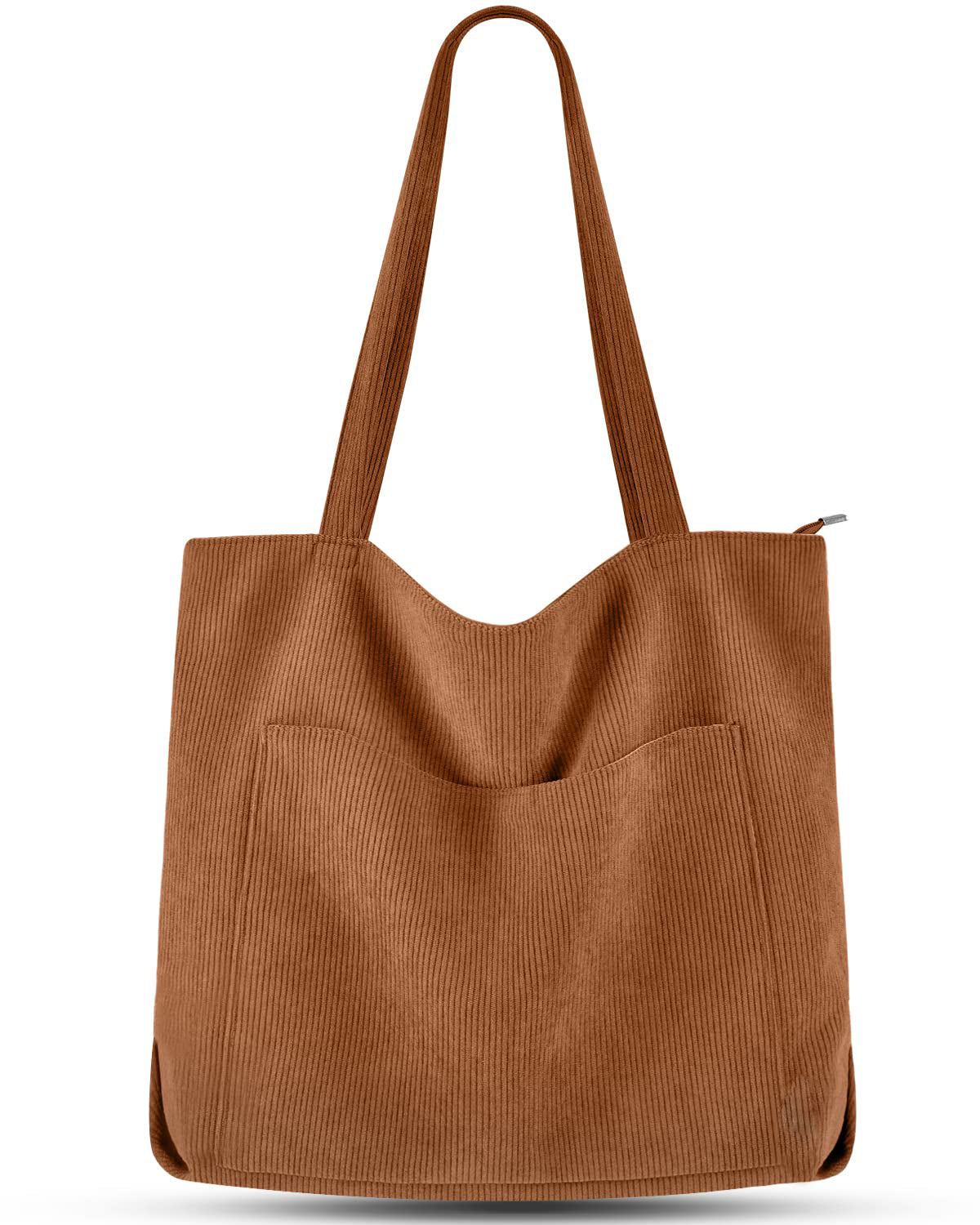 Handbag Bag Shopper Large Shoulder Bag Corduroy Bucket Bag Fabric Bag for College School Work Travel Shopping