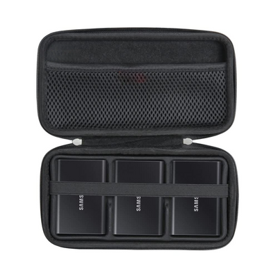 Hartschalen-Reisekoffer für externe Festplatte Samsung Portable SSD T7/T7 Shield (Koffer für 3 Festplatten)