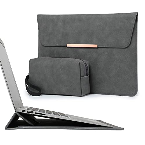 Housse pour ordinateur portable Sac avec fonction support Compatible avec MacBook, avec sac d'accessoires