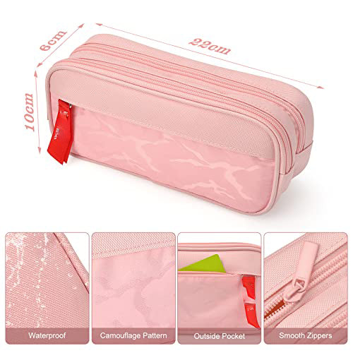 Large Capacity Canvas Pencil Case, Multilayer Student Pencil Case Pencil Case Pencil Case