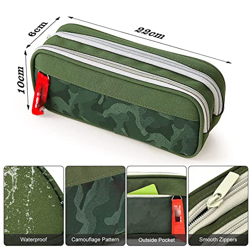 Large Capacity Canvas Pencil Case