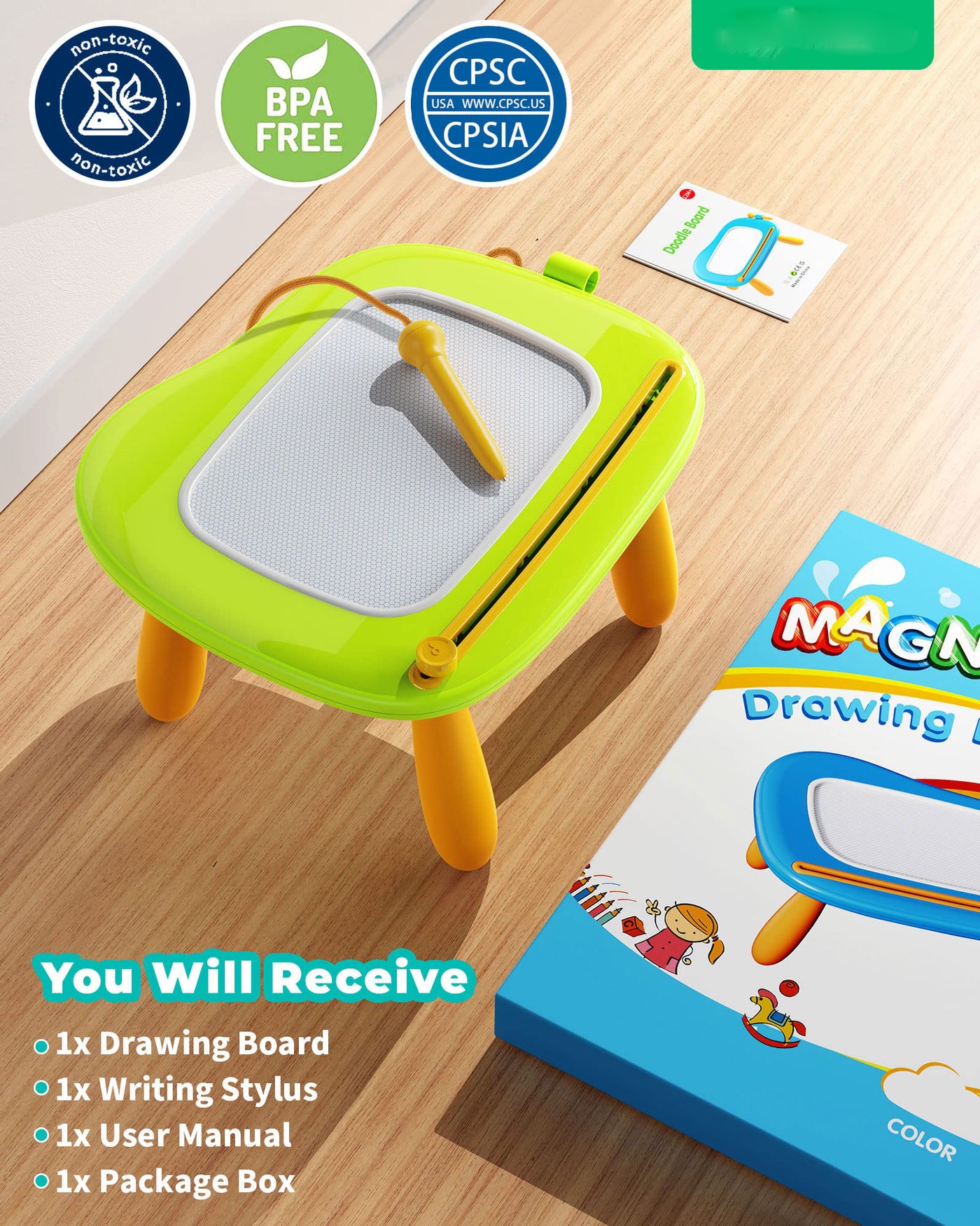 Magnetic drawing board Writing board for children