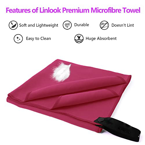 Microfiber Towels - Quick Drying and Compact Bath Towel Sports Towel Fitness Towel Travel Towel