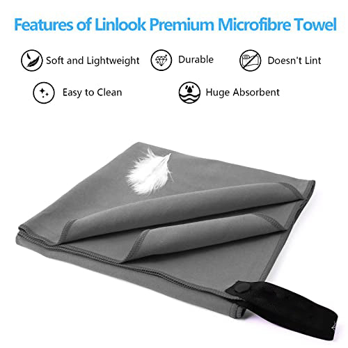 Microfiber Towels Set - Quick Drying and Compact Bath Towel Sports Towel Fitness Towel Travel Towel