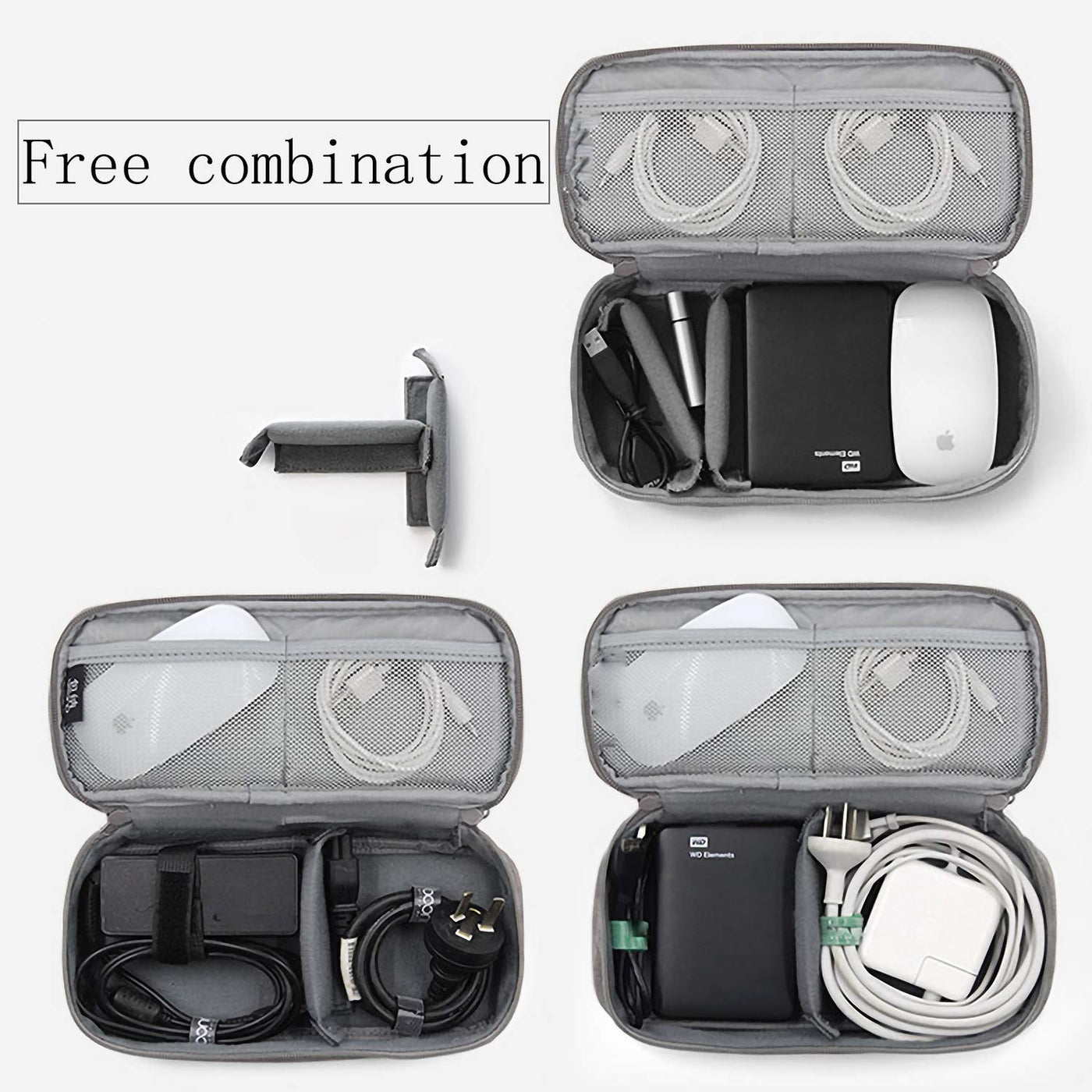 Cable organizer bag Waterproof cable bag Small fixed plate bag Electronic bag