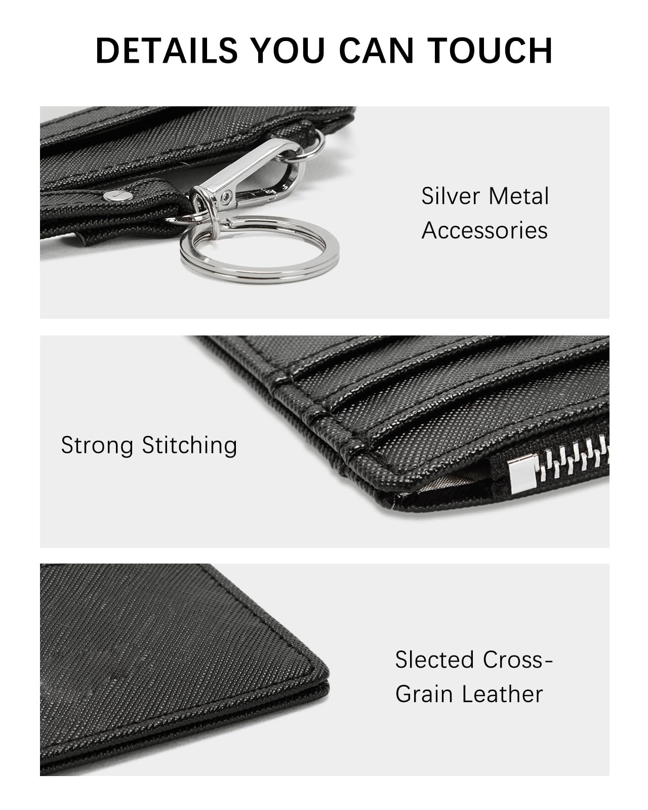 Small wallet, PU leather credit card case RFID protection wallet card case