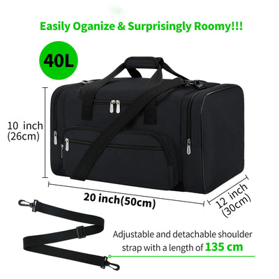 Sports bag Travel bag Fitness bag with shoulder strap Weekend bag