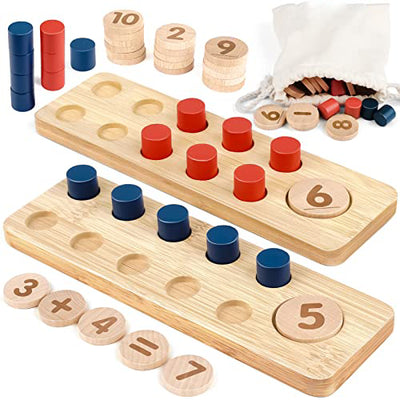 Toys, wooden toys addition and subtraction within 20 with storage bag