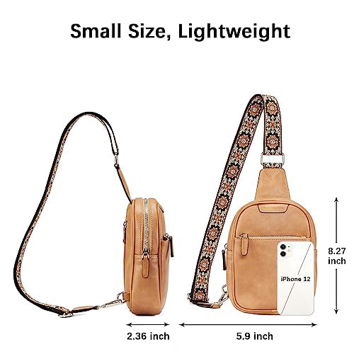 Waist Bag, Sling Bag, Chest Bag, PU Leather Crossbody Bag, Universal Backpack
