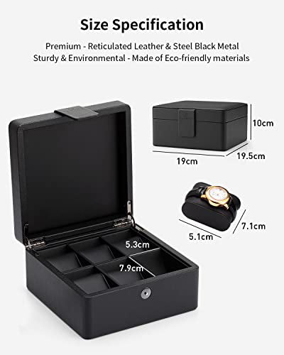 Watch box, 6 watches watch box leather, watch box watch storage, watch box with PU watch cushion, jewelry box