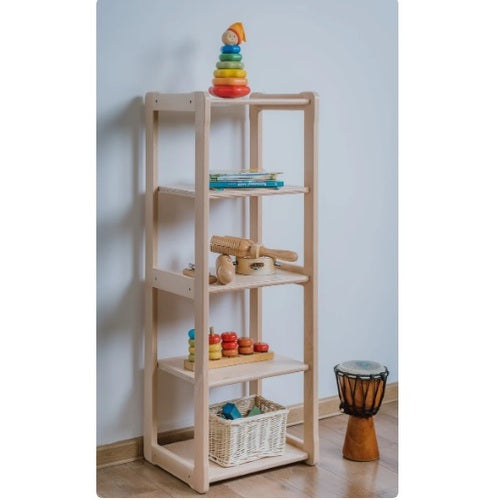 Open Montessori shelves for storing children's things