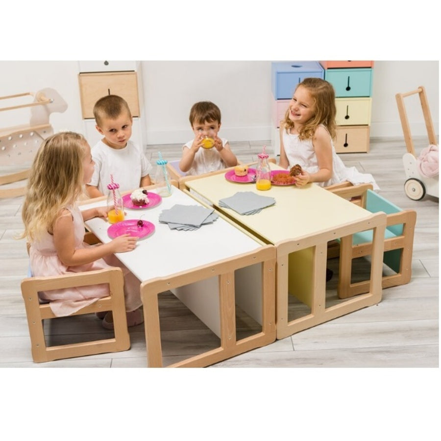Large multifunctional Montessori bench