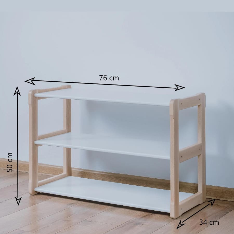 Toy wooden shelves