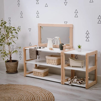 Children's washbasin with mirror