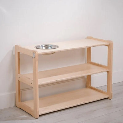 Children's wooden washbasin with mirror