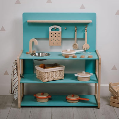 Wooden toy kitchen - Mint