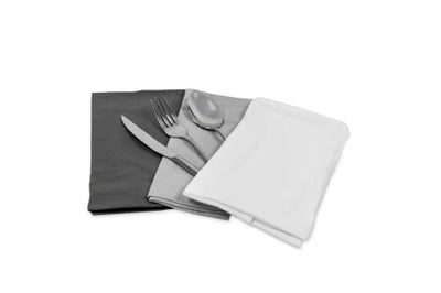 6 pleasantly soft cloth napkins white I 100% sustainable organic cotton