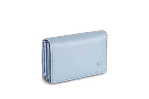 Business card case leather with RFID protection - space for 50 business cards - 6 compartments - business card cases