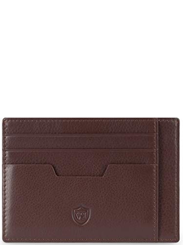 Genuine leather RFID card case nappa leather