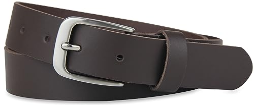 Leather belt, belt, 3 cm wide, 120-135 cm