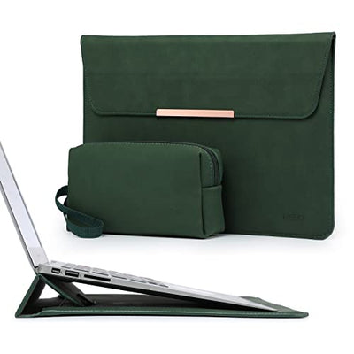 Sacoche pour ordinateur portable en pouces avec fonction de support, compatible avec MacBook Pro avec pochette pour accessoires