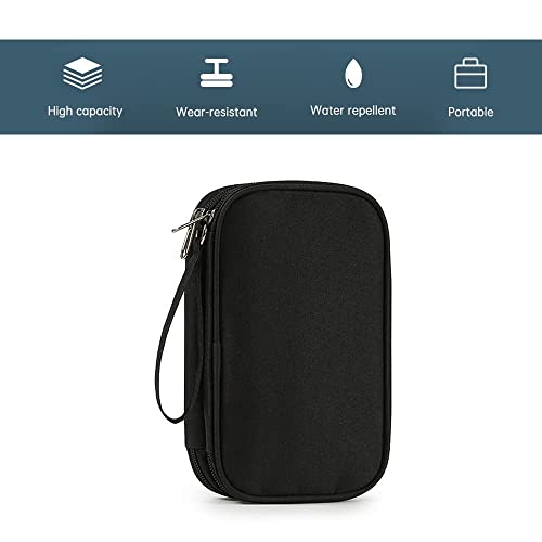 Sac d'organisation électronique sac de câble universel de voyage câble, accessoires électroniques câble de chargement de téléphone portable, cordon, fermeture éclair