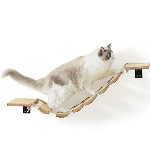 Climbing wall cats, cat bridge and cat lounger for DIY catwalk, cat hammock and cat wall for most kittens, medium and large cats