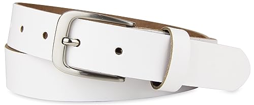 Leather belt, belt, 3 cm wide, 120-135 cm