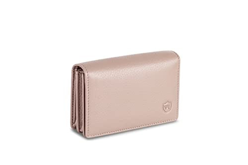 Business card case leather with RFID protection - space for 50 business cards - 6 compartments - business card cases