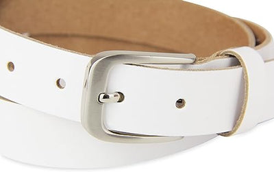 Leather belt, belt, 3 cm wide, 120-135 cm